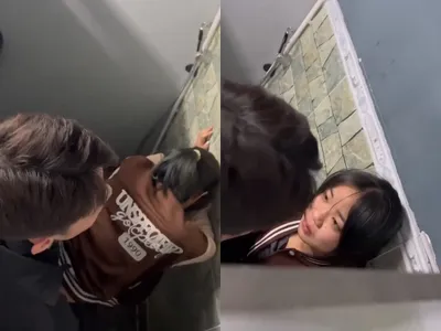 Phát hiện đôi chuối sâu vụng trộm xoạc nhau trong toilet cf